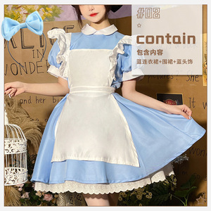 Costume de cosplay <span class=keywords><strong>Alice</strong></span> Princesse, robe bleue, uniforme de demoiselle d'honneur, femme, Halloween, carnaval, fête, cosplay, vêtements <span class=keywords><strong>Alice</strong></span> <span class=keywords><strong>au</strong></span> <span class=keywords><strong>pays</strong></span> <span class=keywords><strong>des</strong></span> <span class=keywords><strong>merveilles</strong></span> - Product Image 5
