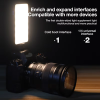Mini lampe vidéo LED M21 3000 mAh, 129 LED, à intensité variable, alimentée par batterie, pour photographie, TikTok, vlog, jeux