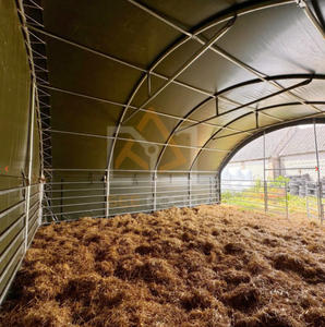 Abri pour bétail en acier de 12*12m, structure en acier, anti-UV, pour bovins, chèvres, abris pour animaux d'élevage, tente en tissu extérieur, bâtiment pour animaux d'élevage, abri de terrain - Product Image 3