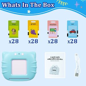 Tarjetas de Aprendizaje Interactivas para Niños, Bilingües, con Voz, Educativas e Inteligentes, en Inglés/Español/Francés, 224 Palabras, 112 Tarjetas, Ecológicas - Product Image 3