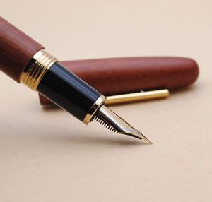Penna stilografica 9056 Vintage in legno naturale JINHAO, penna a <span class=keywords><strong>inchiostro</strong></span> fatta a mano pennino pregiato con convertitore ricaricabile, perfetta per regalo Vintage - Product Image 6