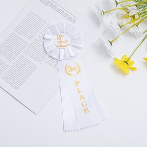 HLC en stock: Insignias de cinta de hojalata con lámina dorada para reuniones deportivas, medallas de premio de 1º, 2º y 3º lugar, broche. - Product Image 5