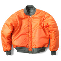 Blouson bomber de style américain pour hommes, coupe ample, style MA-1, vêtements d'hiver pour couples, col montant, fermeture éclair