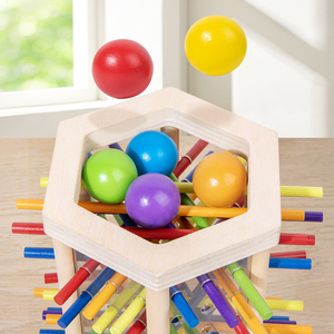 Bảng gỗ trò chơi Montessori đồ chơi 42 Gậy đầy màu sắc trò chơi xúc xắc toán học Đồ chơi Giáo Dục Gia đình vui vẻ bóng thả trò chơi - Product Image 3