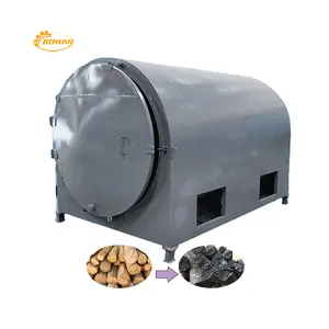 carbonization furnace kiln stove oven charcoal making machine for coconut shell sawdust wood biomass