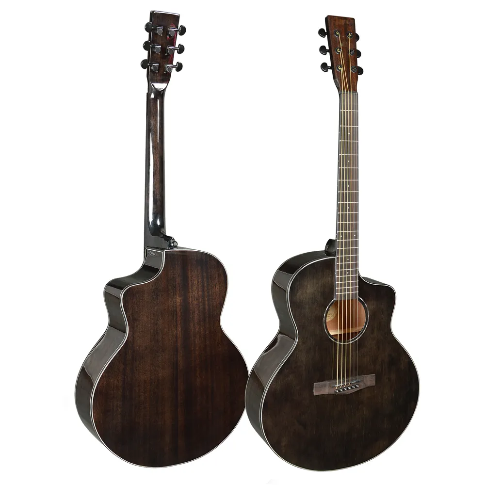 卸売中国ギター41 "光沢のある黒のアコースティックギター (TDK800)