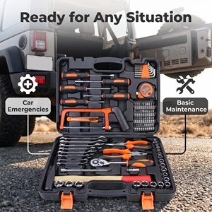 Kit d'outils de réparation domestique professionnel de <span class=keywords><strong>91</strong></span> pièces avec jeu de clés à cliquet et boîte de rangement pour l'entretien de la maison et les projets de bricolage - Product Image 5