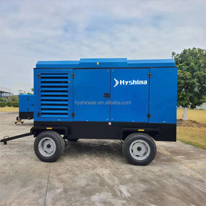 Hyshina HX150-13B compresseur d'air à vis diesel portable polyvalent 13bar 185psi 530cfm 15m ³/min opération minière à faible entretien - Product Image 1