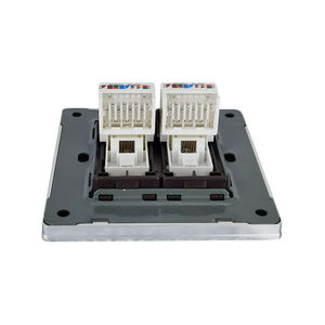 Ổ cắm TEL Ổ cắm đôi cực Switched phổ 13amp kim loại Ấn Độ nút điện tử Led chuyển đổi ánh sáng Tường - Product Image 6