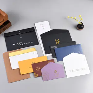 Holesale-sobres de papel con logotipo personalizado, tamaño carta de color