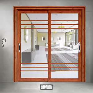 Système de porte coulissante en verre à 4 panneaux à <span class=keywords><strong>isolation</strong></span> thermique en aluminium Low-E avec <span class=keywords><strong>isolation</strong></span> phonique et garantie de 5 ans - Product Image 5
