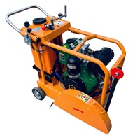 Coupe-béton diesel Vorsan pour la découpe de routes et le rainurage des sols, haute efficacité, profondeur de coupe de 18 cm, vitesse de 10 m/min