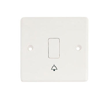 Customized Factory British Standard Wall Switch and Socket Push Button Door Bell White Panel 10a Switch Outlet for Home