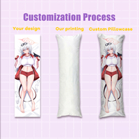 Housse de coussin Dakimakura personnalisée 2WT, production en gros de taies d'oreiller et coussins sur mesure, oreiller corporel Anime OEM