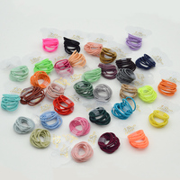 100 Pièces/Sachet Mini Élastiques Cheveux pour Enfants Filles, Diamètre 2 mm, Longueur 2,2 cm, Attaches Queue de Cheval en Nylon pour DIY Accessoires Cheveux