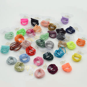 100 adet/torba 2mm çap 2.2cm Mini çocuklar kız elastik saç bantları için at kuyruğu tutucu halat naylon saç kravat DIY saç aksesuarları - Product Image 5