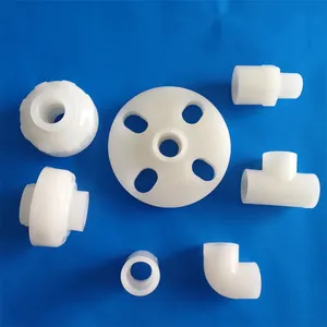 PVDF Pipe Connector Tube Fitting Elbow PVDF Piping and Fittings Joints Plastic Tee Male For Water Treatment Plants