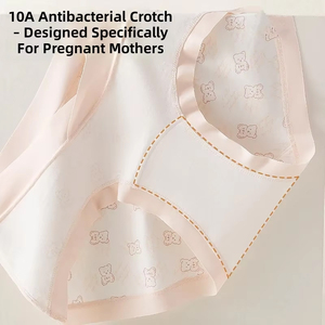 Slip <span class=keywords><strong>Premaman</strong></span> a Vita Bassa con Taglio a V, Tessuto Morbido Effetto Nuvola, Stampa Orsetto, con Linguetta Antibatterica 10A, <span class=keywords><strong>Intimo</strong></span> <span class=keywords><strong>Premaman</strong></span> e Postpartum - Product Image 4