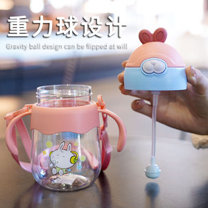 Biberón de 320 ml, Material PP, Flujo Medio, para Niños de 2 a 4 Años, con Correa y Diseño de Dibujos Animados - Product Image 3