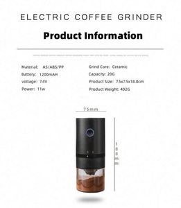 Small Cordless <b>Mini</b> Coffee Bean <b>Grinder</b> Portable USB Electric Rechargeable Coffee <b>Grinder</b> for Coffee Bean - Product Image 6