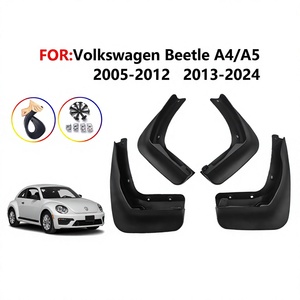 Pare-boue pour Volkswagen Beetle 2005-2019, garde-boue en plastique noir, déflecteurs avant et arrière pour voiture - Product Image 5