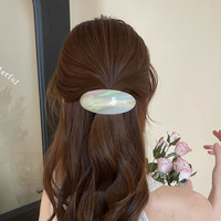 Barrette à cheveux vintage en acétate, pince latérale de luxe pour femme, accessoires pour cheveux