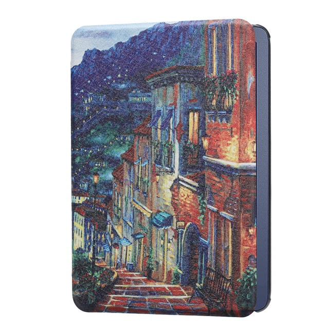 All-New 2022/2024 Kindle 6-Inch E-Reader Cover 11th/12th Generation Leather Case with Hand Strap Auto Sleep/Wake Feature