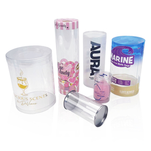 Clear Cylindrical Plastic Packaging Box Cylinder Pvc Clear Gift <strong>Boxes</strong> Pvc Round Box - Product Image 3