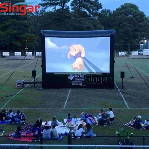 Écran de projection gonflable portable géant de 34 pieds pour fêtes, cinéma en plein air, projection de films en extérieur, cinéma drive-in - Product Image 2