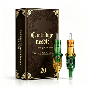 OEM ODM 20 pièces 5RM 7RM 9RM 15RM 17RM 23RM 1RL 3RL 5RL 7RL 9RL 11RL 14RL RL RM M1 Aiguilles de cartouche de tatouage jetables professionnelles - Product Image 1