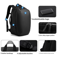 Sac d'affaires multifonctionnel pour homme, durable, antivol, avec poche pour trolley, imperméable, en Oxford, pour ordinateur portable