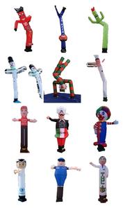Muñeco Inflable Publicitario de 20 Pies de Altura y 18 Pulgadas de Ancho, con Forma de Bailarín y Flecha, en Tela Oxford Roja, para Lavado de Autos - Product Image 5