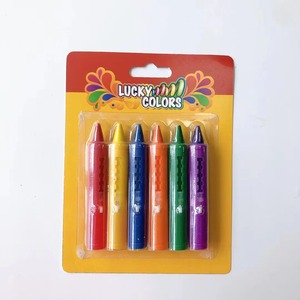 洗える子供用クレヨン小学校バスルーム6色プッシュロッド非染色ハンド吸引カードメーカー - Product Image 4