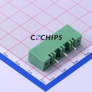 KF2EDGVM-7.62-3P Plug-in Terminal <b>Block</b> Through hole,P=7.62mm Connector Board-to-Board / Socket Closed <b>Screw</b> Fixing 1x3P 7.62mm - Product Image 2
