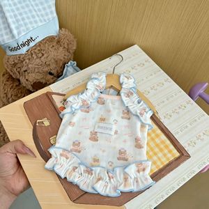 Summer thin and cool dog <b>clothes</b>, camisole with cream-colored rolled hem, cute vest for pet <b>cats</b>, Bichons, and Teddy bears. - Product Image 5