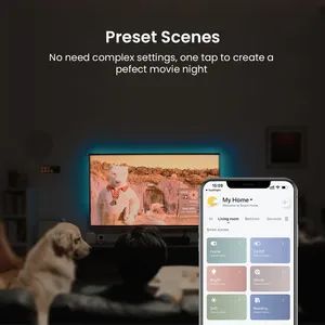บรอดลิงค์ SC4B4 สำหรับรีโมทคอนโทรล 4 ปุ่มไร้สายสมาร์ท Wi-Fi ใช้ไฟ AC สวิตช์ฉาก DIY ทำงานร่วมกับ Alexa Google - Product Image 4