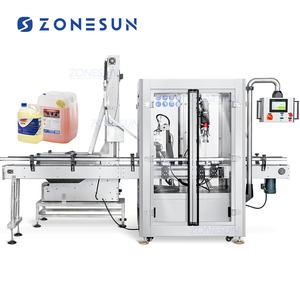 ZONESUN ZS-XG441F Jerry Có Thể F-style <span class=keywords><strong>Gallon</strong></span> Chai Twist Off Cap Vít Duy Nhất Head <span class=keywords><strong>Capping</strong></span> Máy Big Chum Với Cap Feeder - Product Image 1