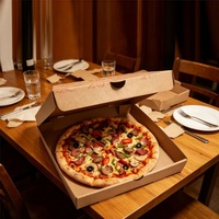 Mini boîte à pizza de 3 pouces pour les fêtes, petites boîtes à pizza avec boîtes en papier personnalisées imprimées pour les aliments
