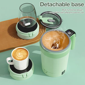 Mug à café portable moderne à agitation automatique, en acier inoxydable, rechargeable par USB, isolé sous vide pour boissons chaudes – Vente en gros - Product Image 2
