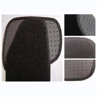 Tapis de sol de voiture en velours aiguilleté polyester, lot de 4 pièces, antidérapant avec base en caoutchouc PVC, à poils longs, sur mesure