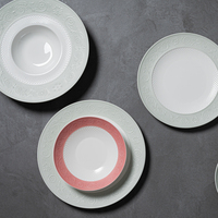 Platos de Porcelana Fina con Relieve, Vajilla de Lujo para Restaurantes y Hoteles, Fabricante de Artículos de Mesa