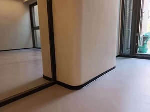 Nhôm hồ sơ Ốp chân tường Bảng ốp chân tường màu đen titan nền tường Kim Loại vành đai nhôm bóng dòng Ốp chân tường - Product Image 5