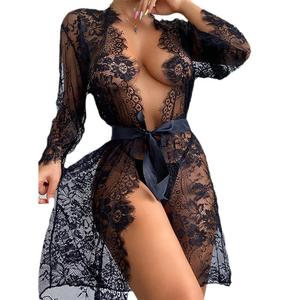 Lencería Sensual de Encaje Transparente para Mujer, Camisones Sensuales al por Mayor - Product Image 1