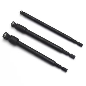 <span class=keywords><strong>3</strong></span> Stück 150mm langer 1/4 Zoll Schaft 1/4 ,<span class=keywords><strong>3</strong></span>/8, 1/2 Antrieb 30 Grad Reichweite Rotation Impact Wobble Socket Adapter und Verlängerung ssatz - Product Image 2