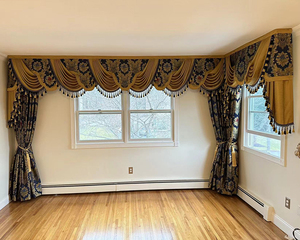 Valance Rèm sợi nhuộm rèm cửa cho cửa sổ lớn rèm cửa cho phòng khách & Châu Âu Màn Nhà - Product Image 4
