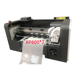 Máquina de impresión A3 Dtf para ropa, impresora XP600 Dtf de 2 cabezales con 30cm de polvo, horno Dtf para camiseta, impresión personalizada