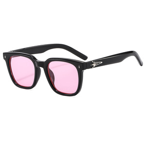 Sunglasses Square <b>Black</b> <b>Frame</b> PC Lens UV400 Protection Women Travel Driving Party Wear - Product Image 4