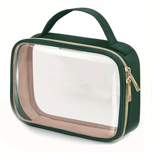 Custom Transparent Portable Toiletry Bag, <b>Large</b>-capacity Skincare Storage <b>Box</b>, Personalized Travel Promotional <b>Gift</b> - Product Image 2