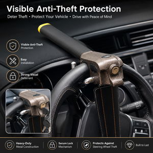 Blocca Volante Antifurto per Auto Resistente <span class=keywords><strong>con</strong></span> Maniglia in Schiuma Protettiva e 3 Chiavi - Vendita all'Ingrosso - Product Image 1