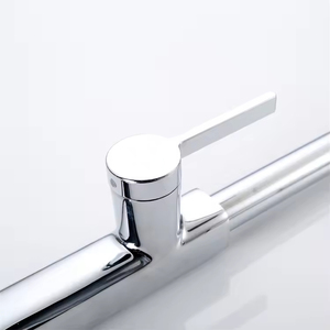 Vòi bếp kéo hồ quang cao với kết thúc được đánh bóng và điều khiển nhiệt độ một tay cầm - Product Image 6